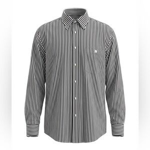 Orvis Mens dark blue and White Striped Men's Shirt size XXL